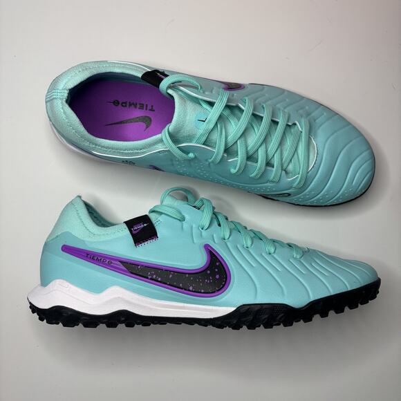 Nike Tiempo Legend 10 Pro Turf 'Hyper Turquoise' Men’s Sz 7 Soccer DV4336-300 - Picture 1 of 9